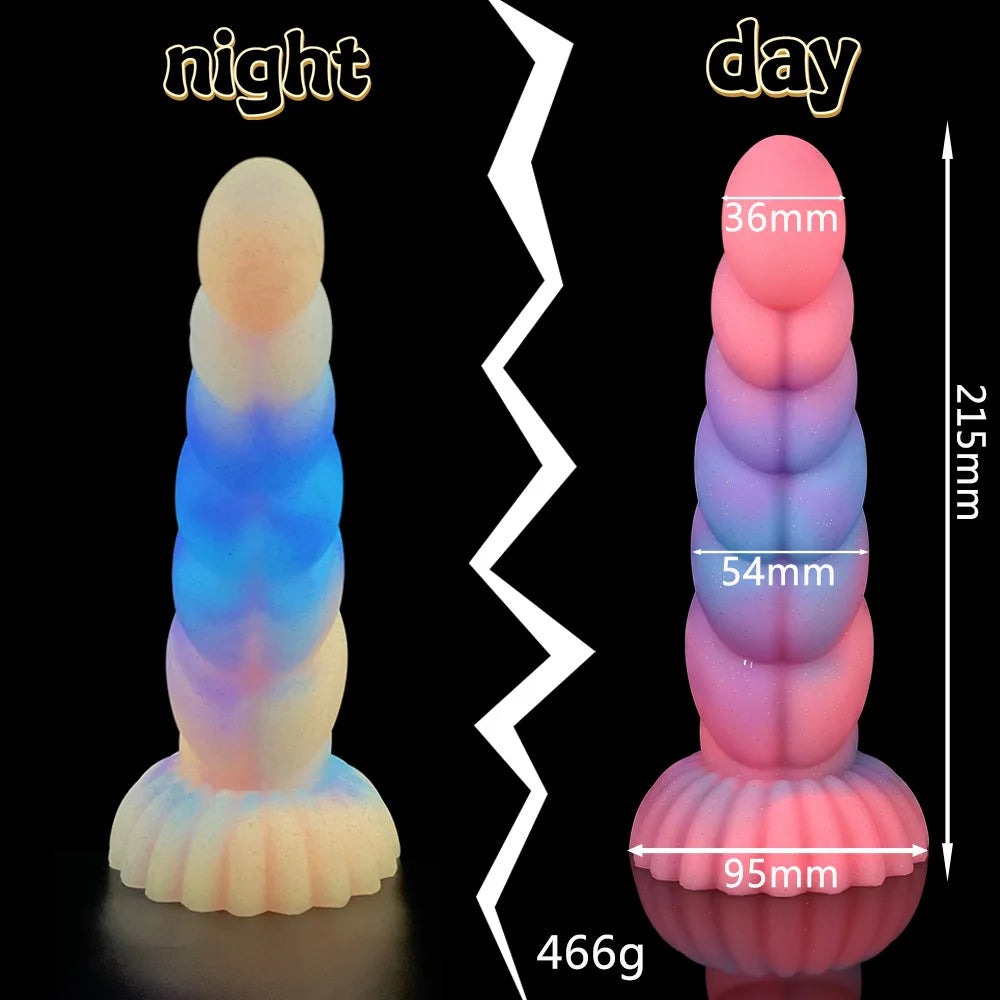 Alien Silicone Dildo – Fantasy Toy with Glow-in-the-Dark Feature