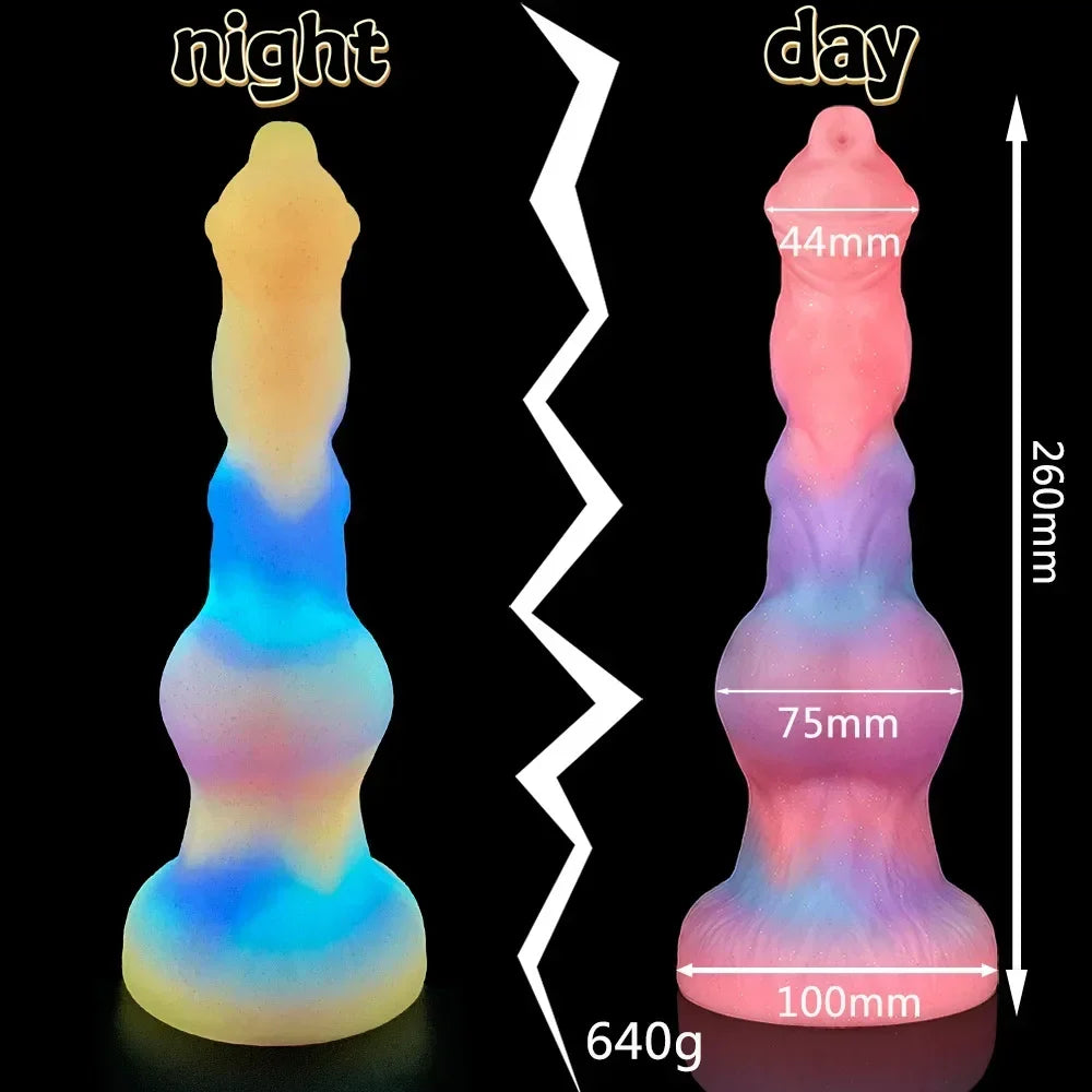 Alien Silicone Dildo – Fantasy Toy with Glow-in-the-Dark Feature