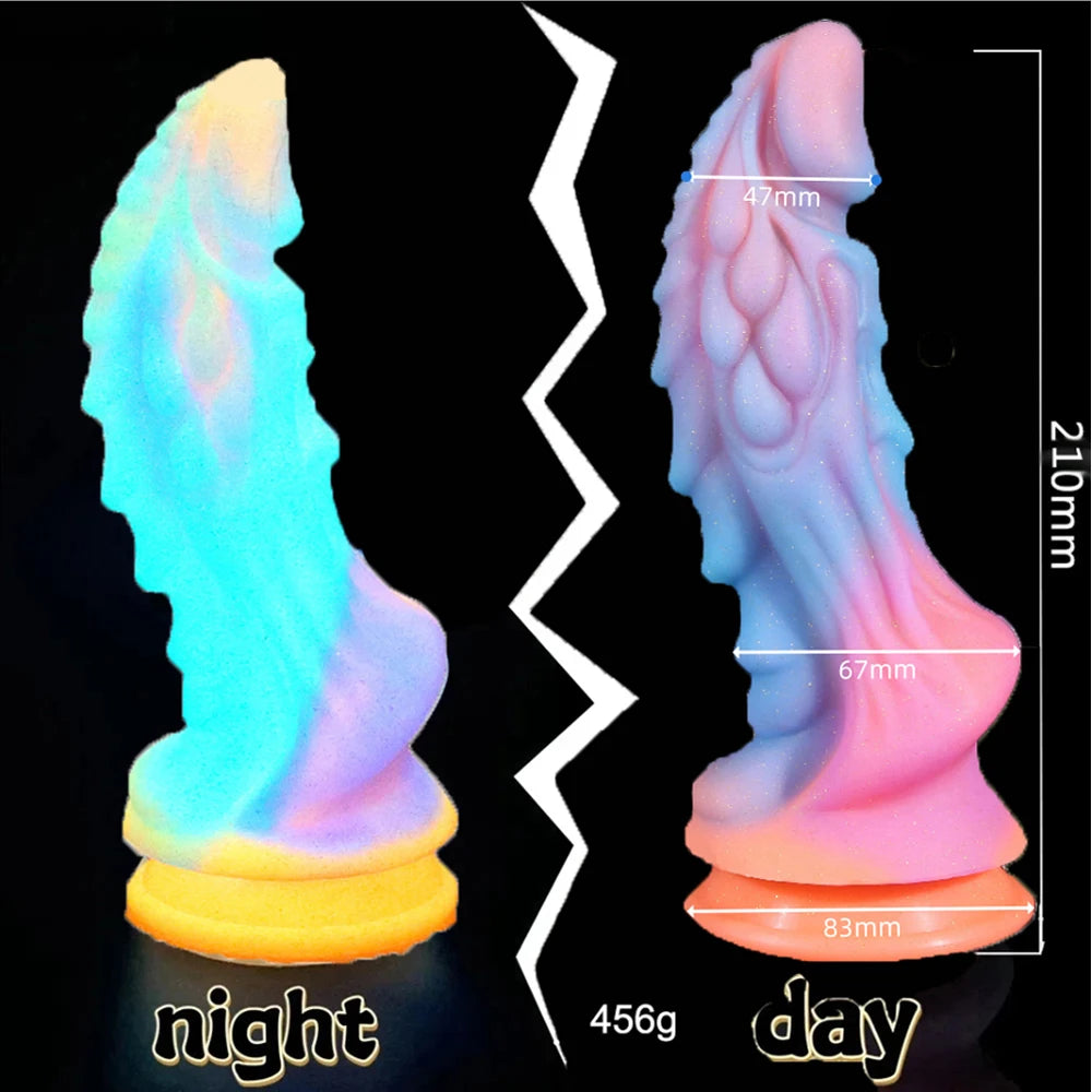 Alien Silicone Dildo – Fantasy Toy with Glow-in-the-Dark Feature