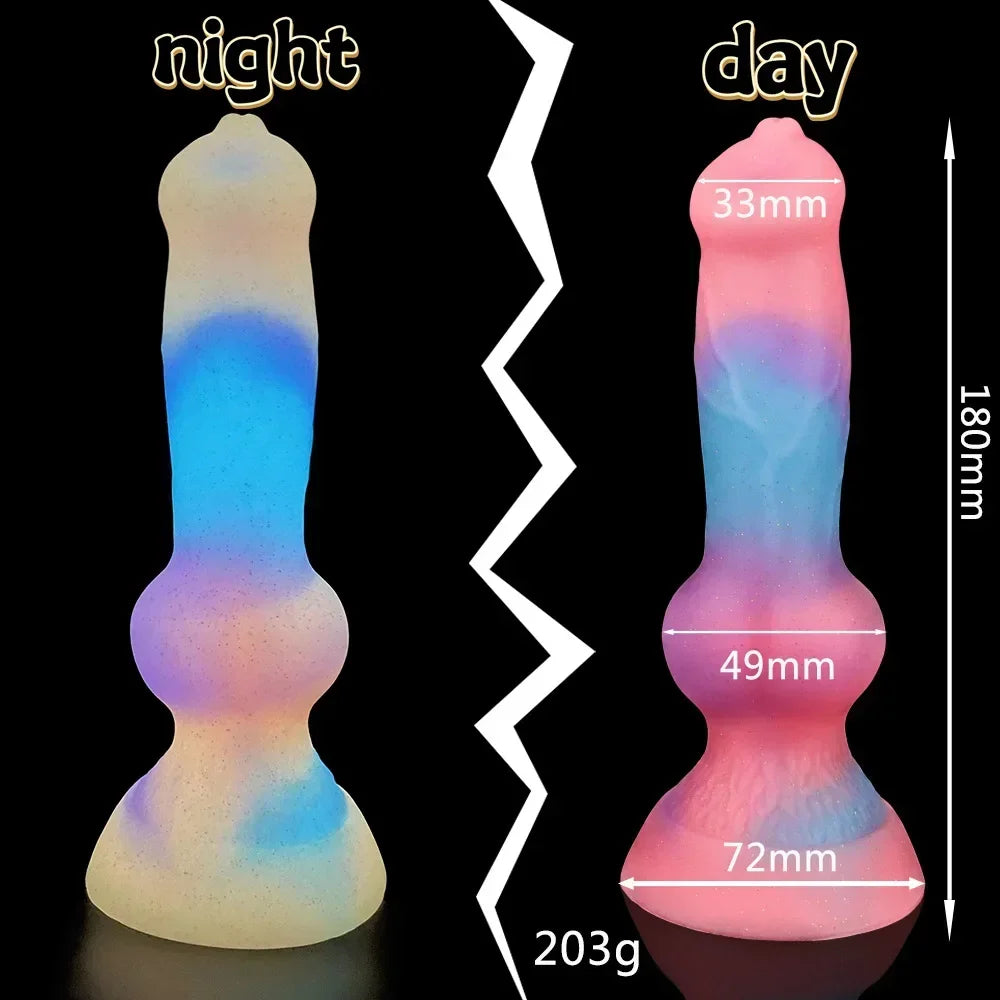 Alien Silicone Dildo – Fantasy Toy with Glow-in-the-Dark Feature