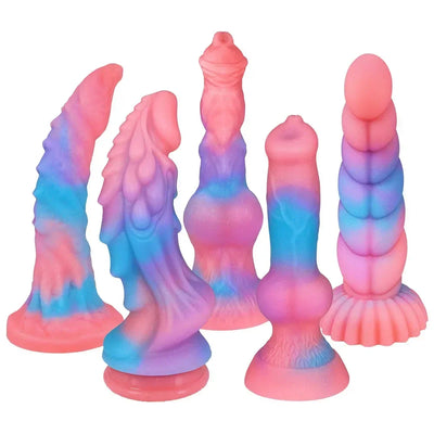 Alien Silicone Dildo – Fantasy Toy with Glow-in-the-Dark Feature